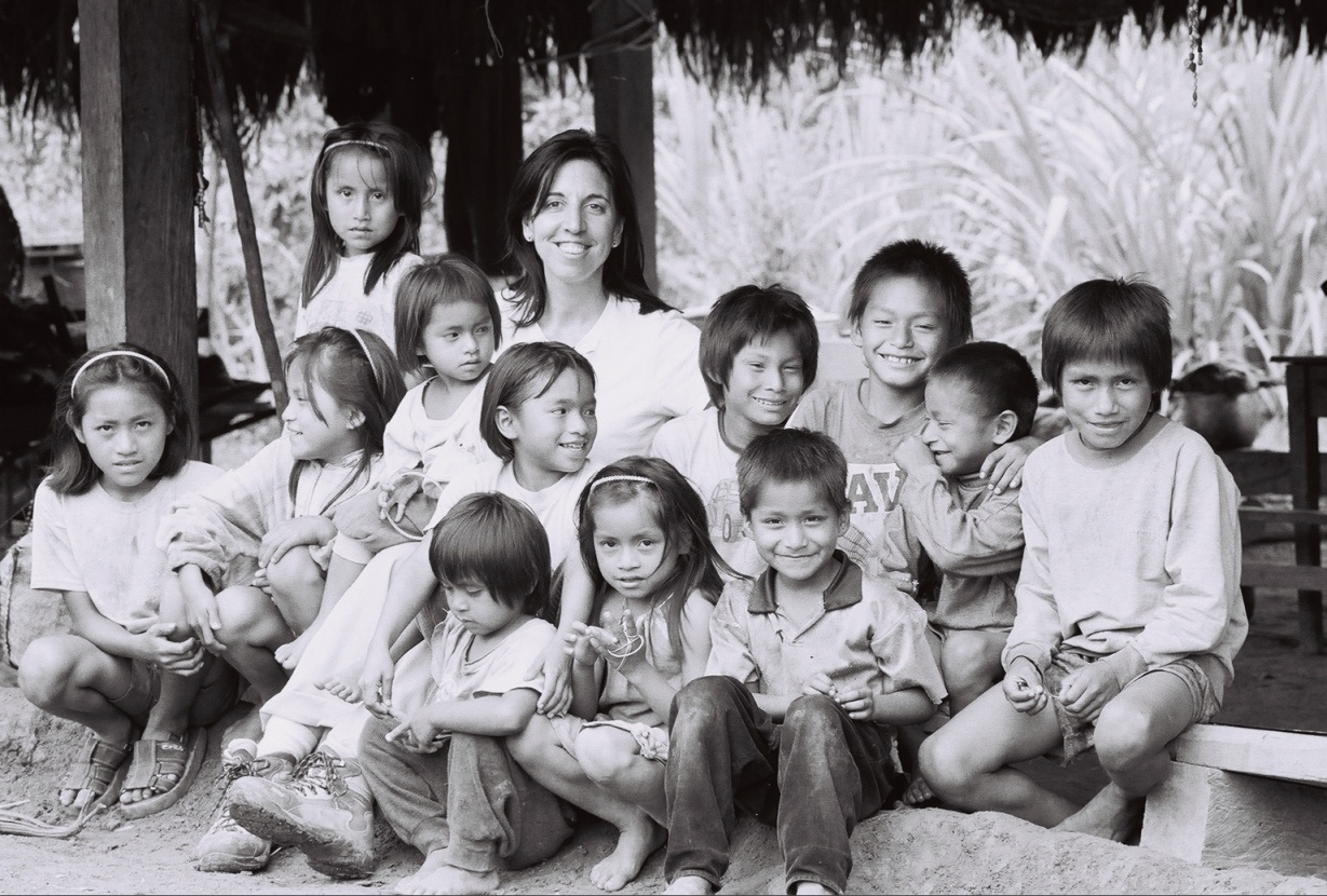 Nancy Santullo with Rainforest Kids